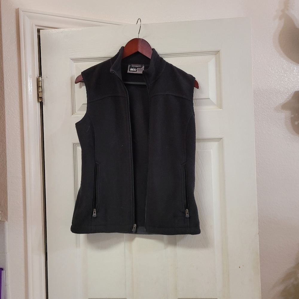 REI Women's Black Fleece Vest XS